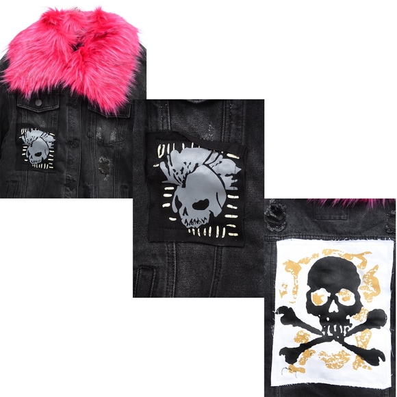 Plus Size Destroyed Skull Furry Coat ONE LEFT! 🖤 - Picture 4 of 6